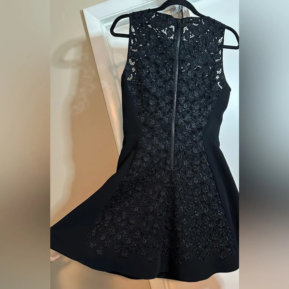 Rag & Bone Aya Lace-Panel Black Dress Size 2 - Picture 6 of 9